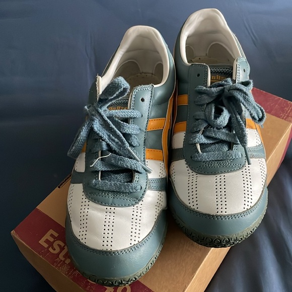 Asics Teal and Orange Athletic Shoes - Picture 2 of 3